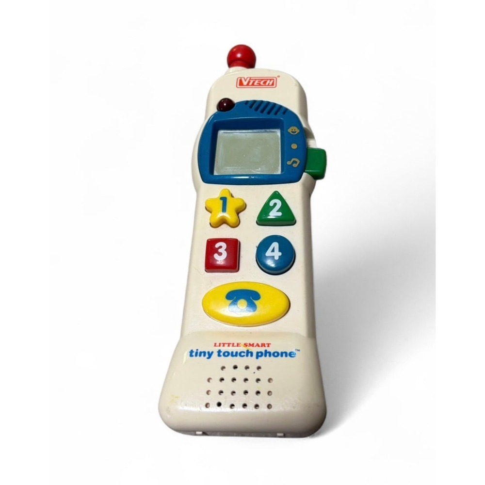 Vintage VTech Little Smart Tiny Touch Phone Electronic Learning Toy Works